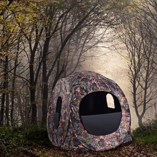 Portable Pop up Ground Camo Blind Hunting Enclosure W2B