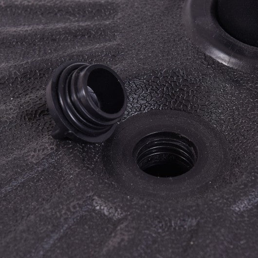 20 Inch Round 23L Water Filled Umbrella Base - Color: Black W2B