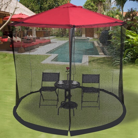 9 -10 Feet Outdoor Umbrella Table Screen Mosquito Bug Insect Net