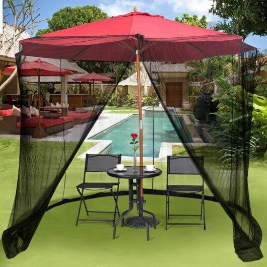 9 -10 Feet Outdoor Umbrella Table Screen Mosquito Bug Insect Net