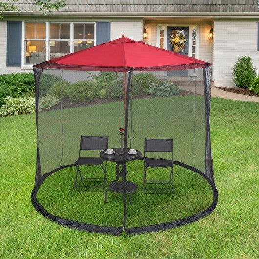 9 -10 Feet Outdoor Umbrella Table Screen Mosquito Bug Insect Net