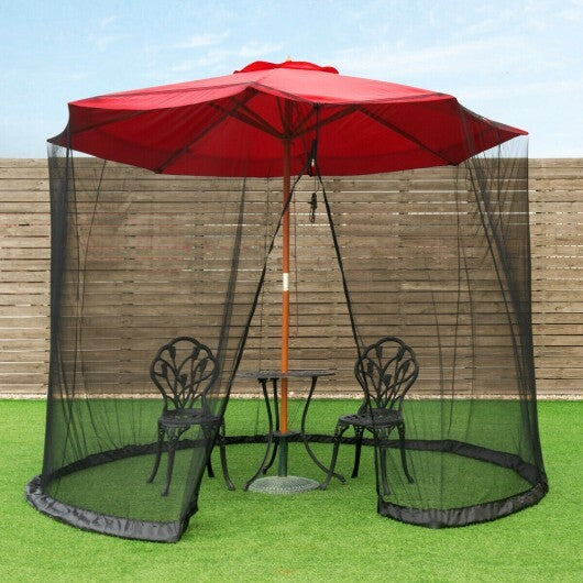 9 -10 Feet Outdoor Umbrella Table Screen Mosquito Bug Insect Net
