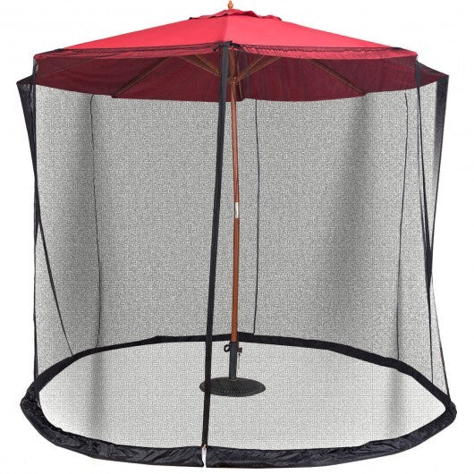 9 -10 Feet Outdoor Umbrella Table Screen Mosquito Bug Insect Net