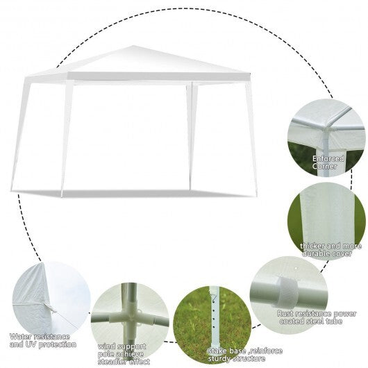 10 x 10 Feet Outdoor Wedding Canopy Tent for Backyard W2B