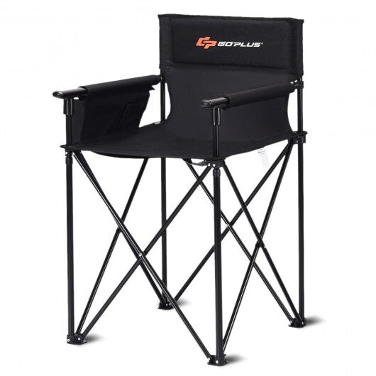 Portable 38 Inch Oversized High Camping Fishing Folding Chair W2B