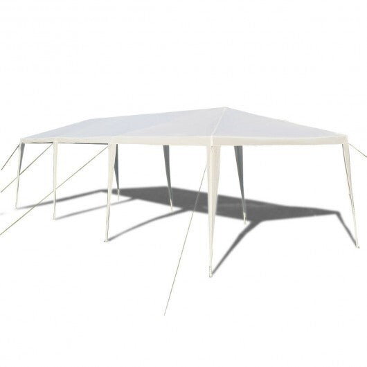 10 x 30 Feet Gazebo Canopy Tent with Connection Stakes and Wind Ropes W2B