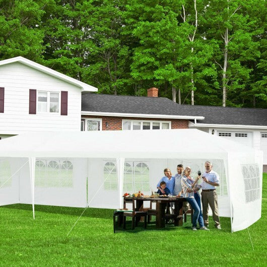 10 x 30 Feet Canopy Tent with 5 Removable Sidewalls for Party Wedding