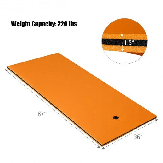 3-Layer Relaxing Tear-proof Water Mat-Orange W2B