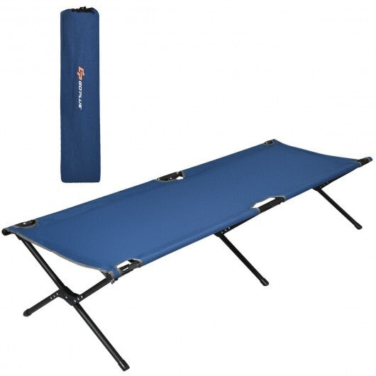 Adults Kids Folding Camping Cot-Gray W2B