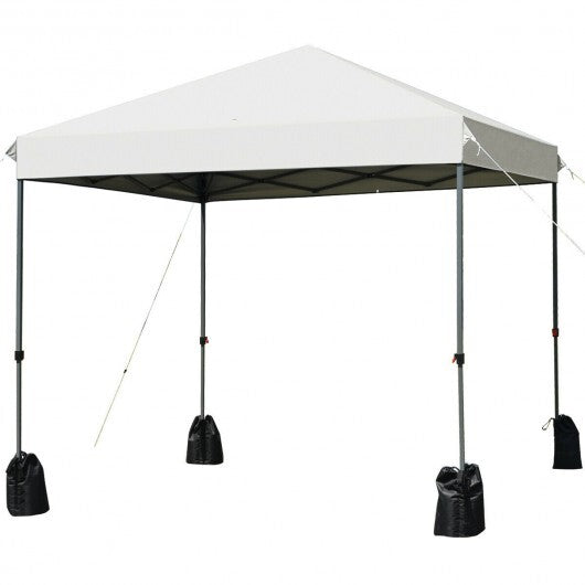 8'x8' Outdoor Pop up Canopy Tent  w/Roller Bag-Gray