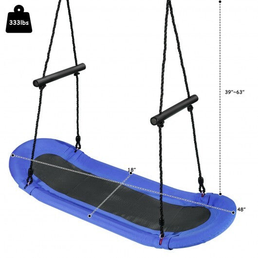 Saucer Tree Swing Surf Kids Outdoor Adjustable Swing Set W2B