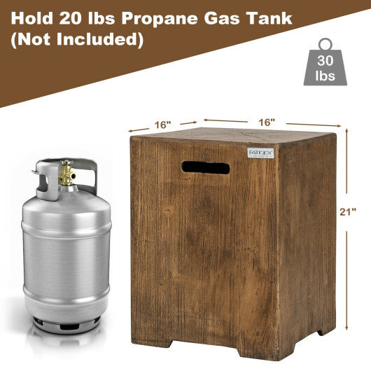 16 Inch Outdoor Hideaway Table Cover for Standard 20 LBS Propane Tank-B W2B