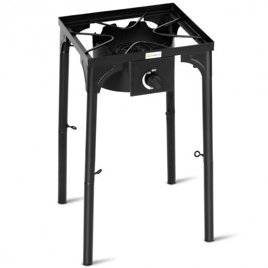 100000 BTU Portable Propane Outdoor Camp Stove with Adjustable Legs W2B