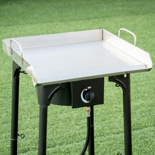 100000 BTU Portable Propane Outdoor Camp Stove with Adjustable Legs W2B