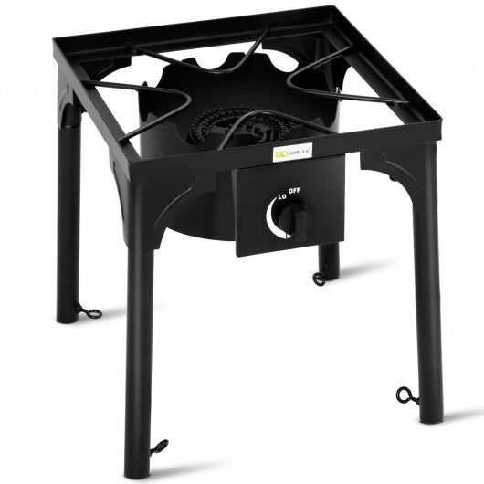 100000 BTU Portable Propane Outdoor Camp Stove with Adjustable Legs W2B