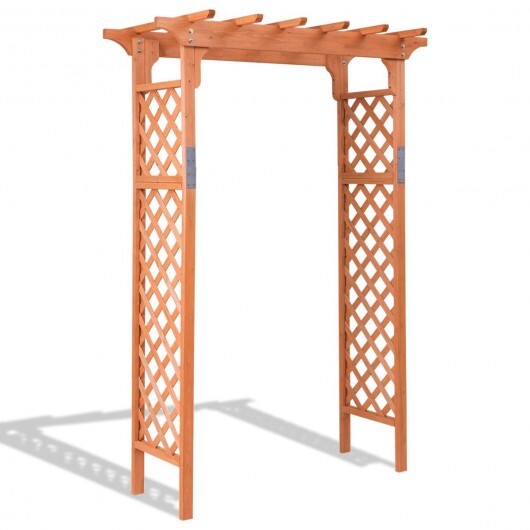 7 Feet Garden Wooden High Arbor Arch Plant Pergola W2B
