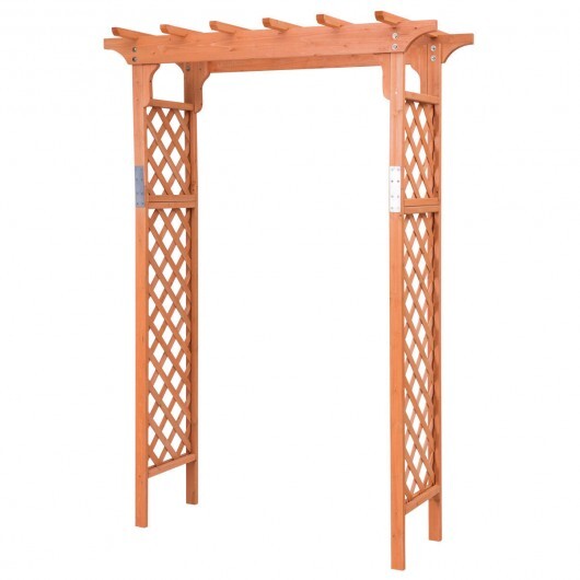 7 Feet Garden Wooden High Arbor Arch Plant Pergola W2B