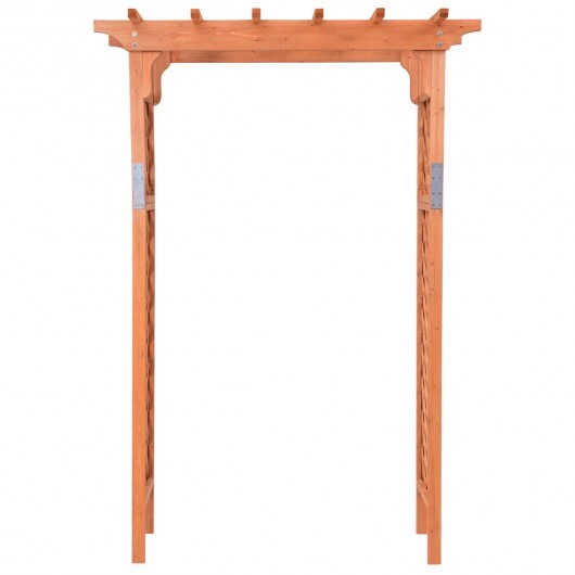 7 Feet Garden Wooden High Arbor Arch Plant Pergola W2B