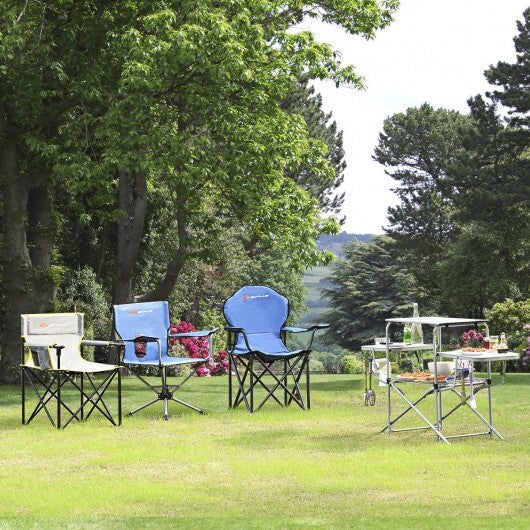 Foldable Outdoor BBQ Table Grilling Stand W2B