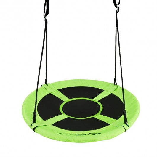 40 Inch 770 lbs Flying Saucer Tree Swing Kids Gift with 2 Tree Hanging Straps-Multicolor W2B