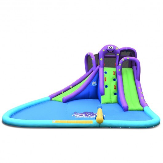 Inflatable Water Park Mighty Bounce House with Pool and 780W Blower W2B