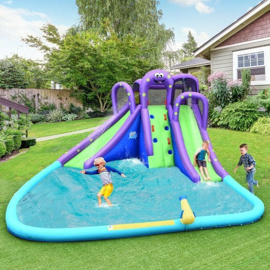 Inflatable Water Park Mighty Bounce House with Pool and 780W Blower W2B