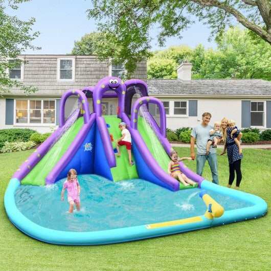 Inflatable Water Park Mighty Bounce House with Pool and 780W Blower W2B