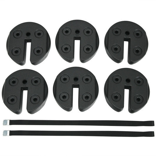 $49 Only! Set of 6 Canopy Weights 30lbs Water Sand Filled Weight Plate Kit W2B