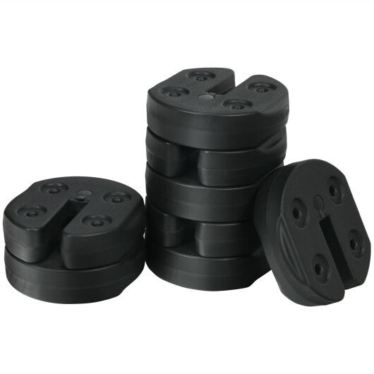 Set of 8 Canopy Weights 40lbs Weight Plate Kit with No-Pinch Design W2B