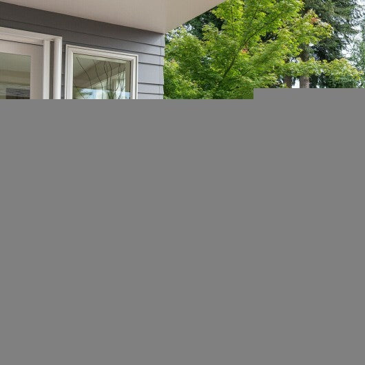 2 Pieces Folding Patio Rattan Zero Gravity Lounge Chair-Brown