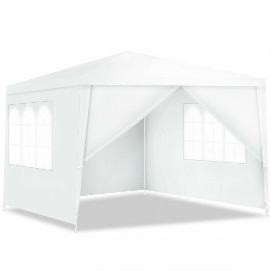 10 x 10 Feet Outdoor Side Walls Canopy Tent with 4 Removable Sidewalls W2B