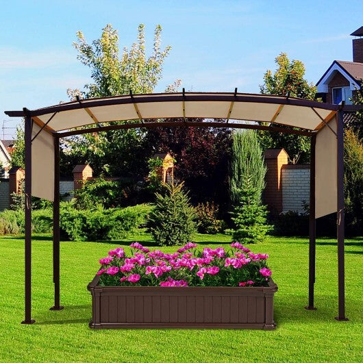 Outdoor Canopy Shade Cover with Copper Grommets & 4 Straps W2B