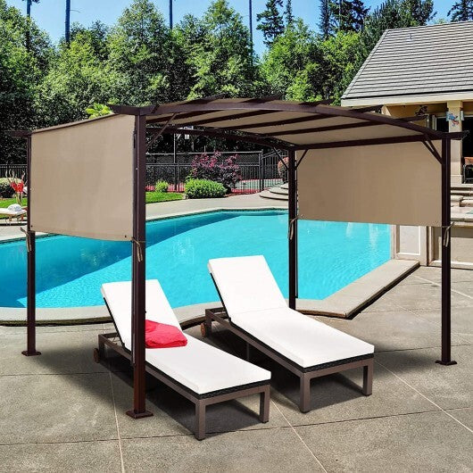 Outdoor Canopy Shade Cover with Copper Grommets & 4 Straps W2B