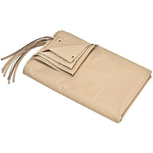 Outdoor Canopy Shade Cover with Copper Grommets & 4 Straps W2B