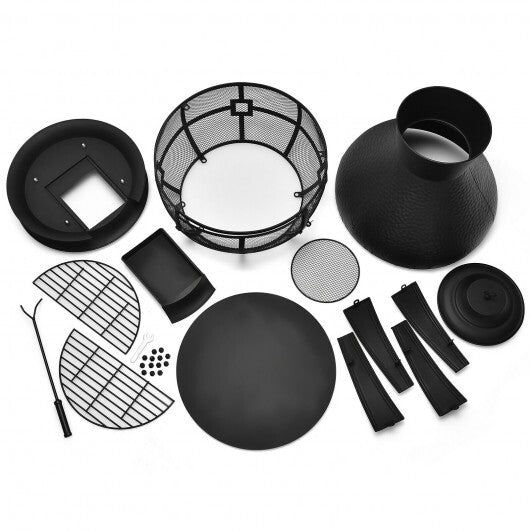 Patio Wood Burning Chimneys Fireplace W2B