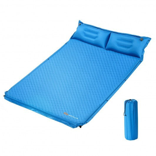 Self-Inflating Camping Outdoor Sleeping Mat with Pillows Bag W2B