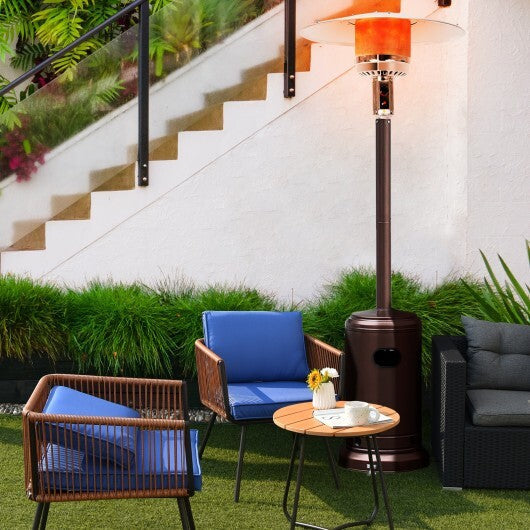 Garden Propane Standing LP Gas Steel Accessories Heater-Silver W2B