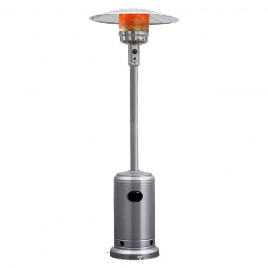 Garden Propane Standing LP Gas Steel Accessories Heater-Silver W2B