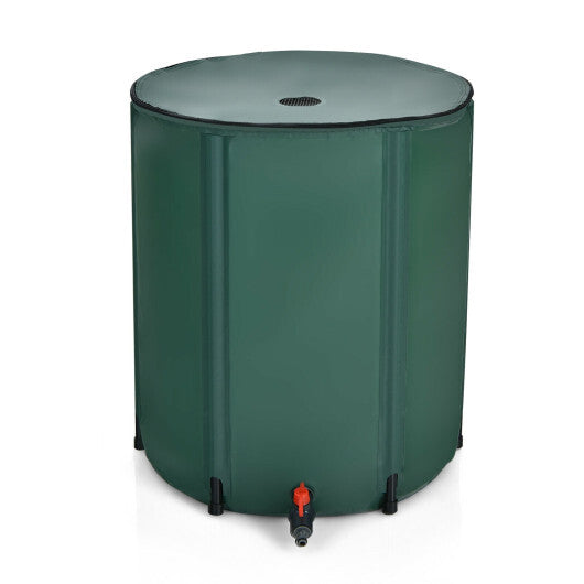 60 Gallon Portable Collapsible Rain Barrel Water Collector for Watering W2B