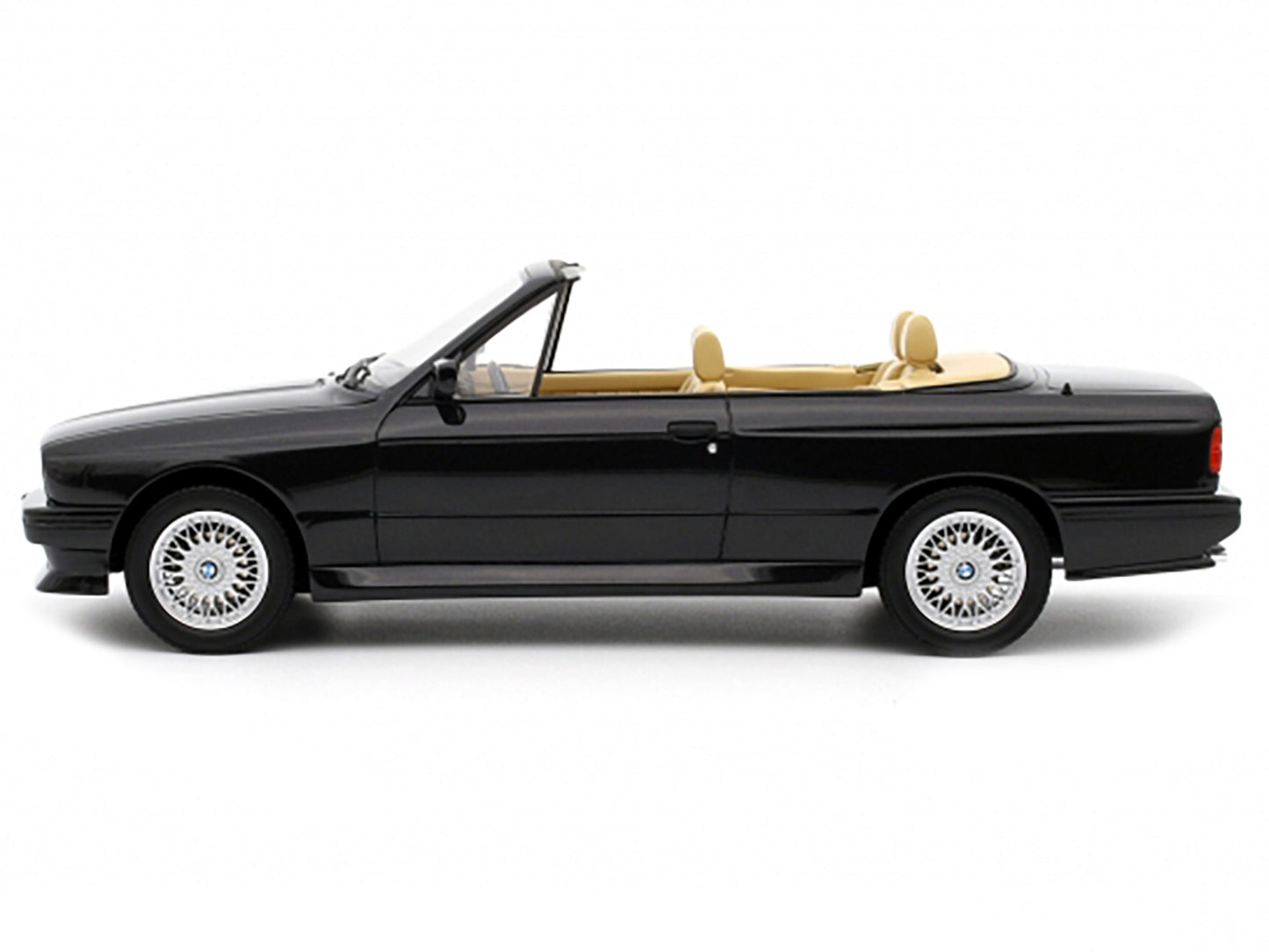 1989 BMW E30 M3 Convertible Diamond Black Metallic Limited Edition to 3000 pieces Worldwide 1/18 Model Car by Otto Mobile