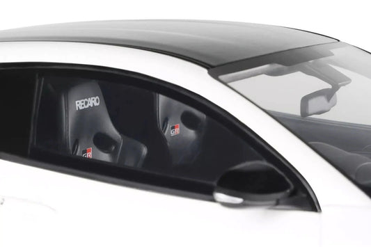 2022 Toyota GRMN Yaris RHD (Right Hand Drive) Platinum White Pearl with Black Hood and Top Limited Edition to 999 pieces Worldwide 1/18 Model Car by Otto Mobile-0