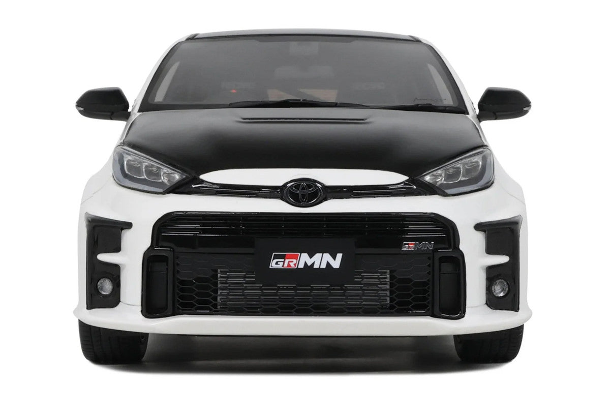 2022 Toyota GRMN Yaris RHD (Right Hand Drive) Platinum White Pearl with Black Hood and Top Limited Edition to 999 pieces Worldwide 1/18 Model Car by Otto Mobile-2