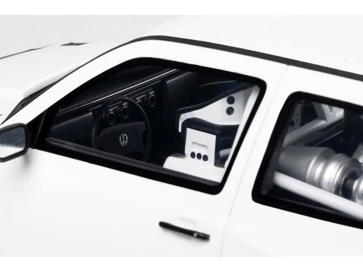 2024 Volkswagen Golf III by Khyzyl Saleem White Limited Edition to 2000 pieces Worldwide 1/18 Model Car by Otto Mobile-1