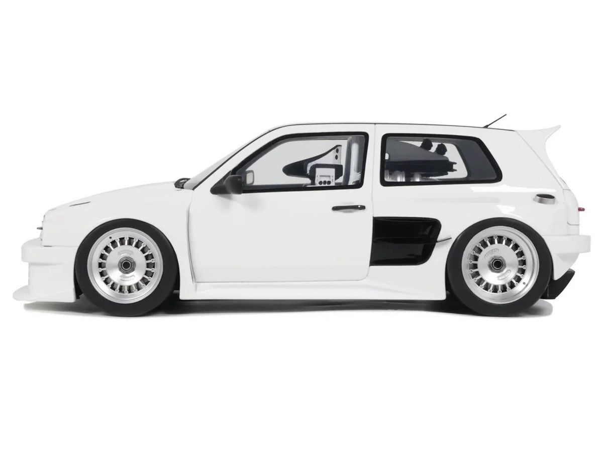 2024 Volkswagen Golf III by Khyzyl Saleem White Limited Edition to 2000 pieces Worldwide 1/18 Model Car by Otto Mobile-3