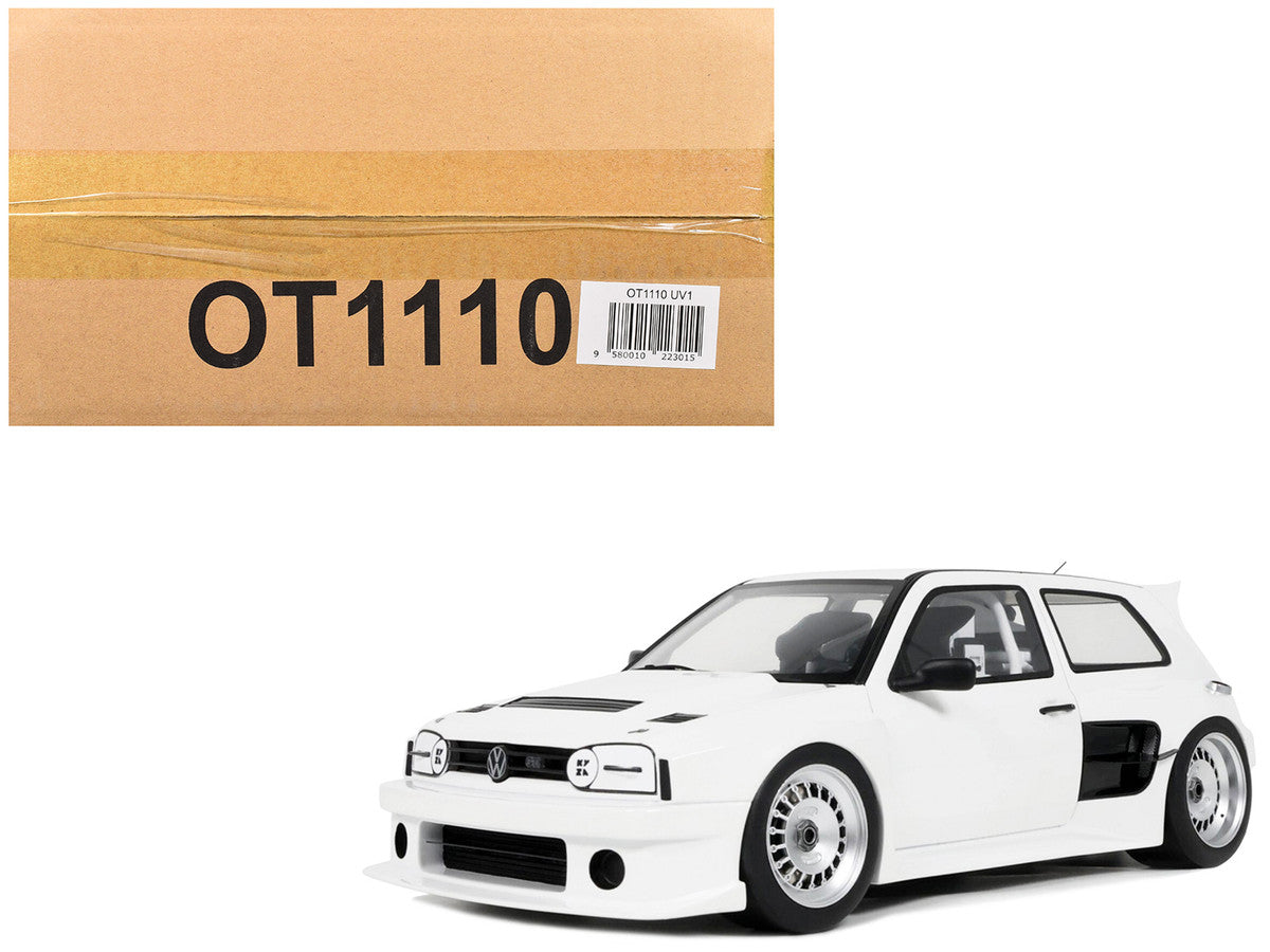 2024 Volkswagen Golf III by Khyzyl Saleem White Limited Edition to 2000 pieces Worldwide 1/18 Model Car by Otto Mobile-0