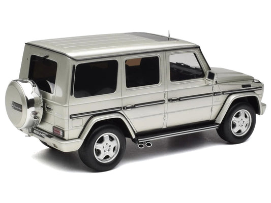 2003 Mercedes-Benz G-Class 55 AMG Iridium Silver Metallic Limited Edition to 999 pieces Worldwide 1/18 Model Car by Otto Mobile-1
