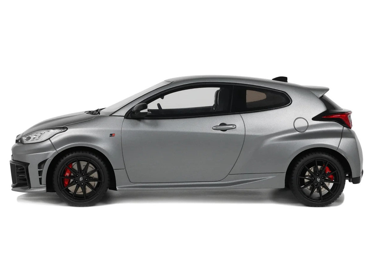2024 Toyota GR Yaris Precious Metal Gray Metallic Limited Edition to 999 pieces Worldwide 1/18 Model Car by Otto Mobile-1