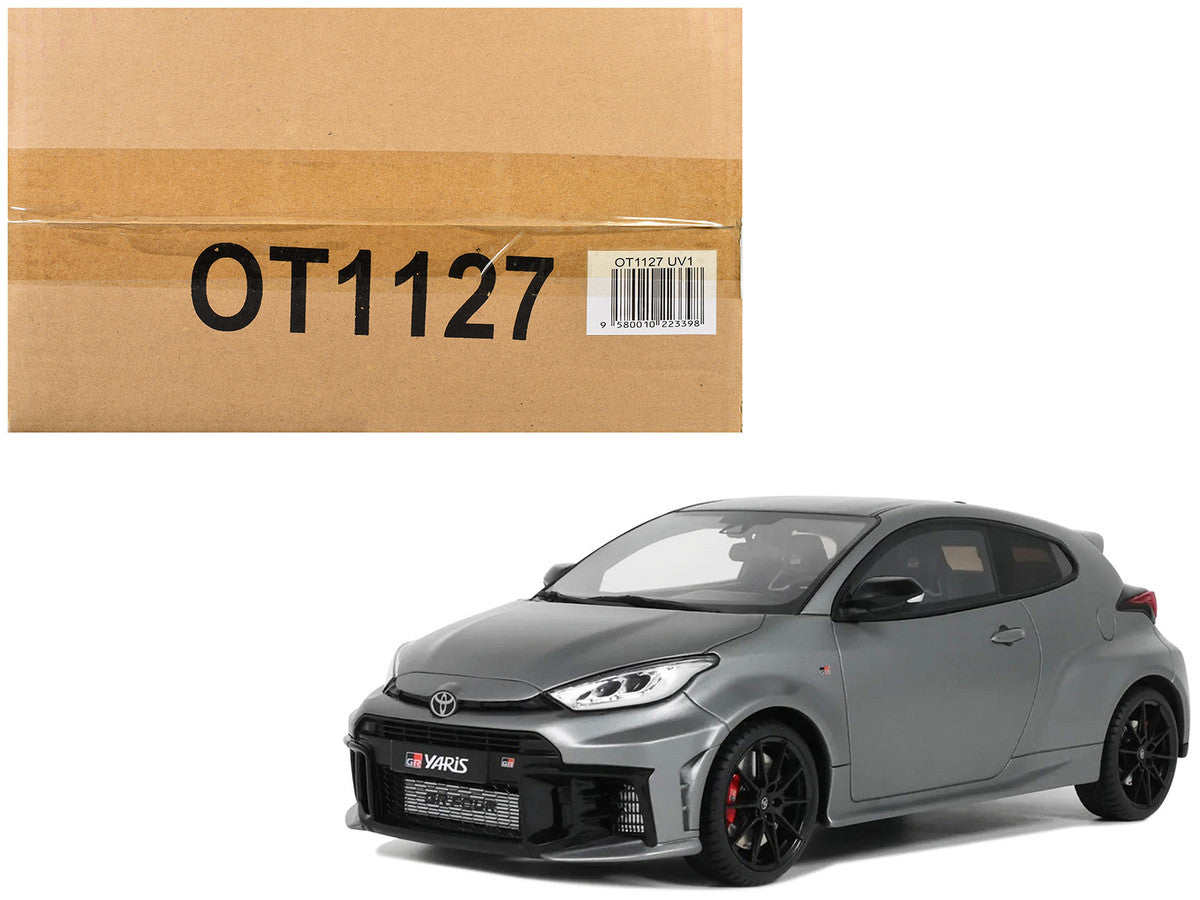 2024 Toyota GR Yaris Precious Metal Gray Metallic Limited Edition to 999 pieces Worldwide 1/18 Model Car by Otto Mobile-4