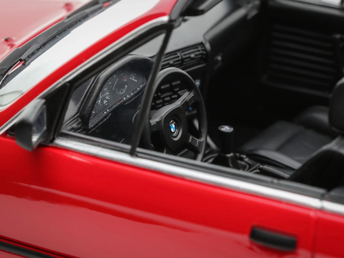 1986 BMW 325i Convertible Bright Red Limited Edition to 2000 pieces Worldwide 1/18 Model Car by Otto Mobile-2