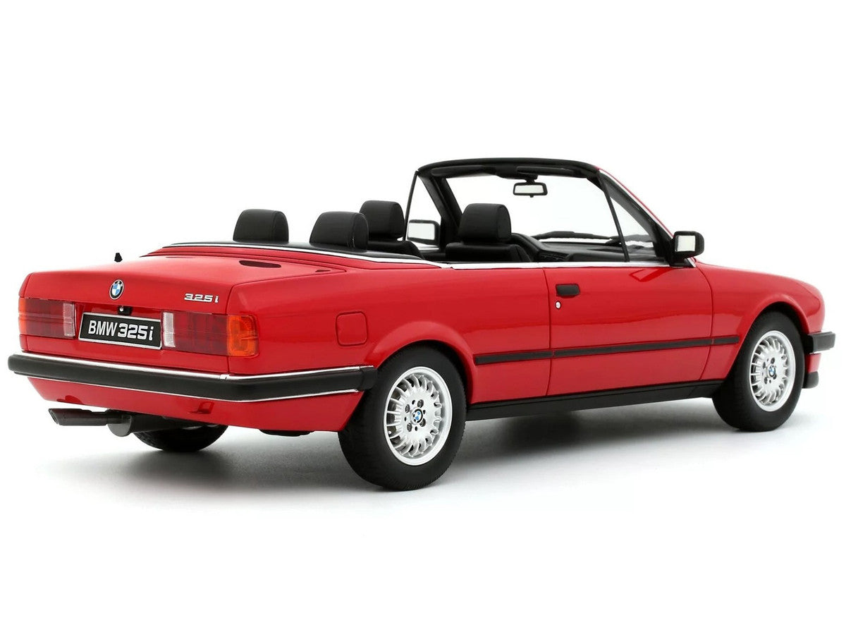 1986 BMW 325i Convertible Bright Red Limited Edition to 2000 pieces Worldwide 1/18 Model Car by Otto Mobile-3